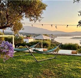 5 bedroom luxury villa with infinity pool, sea views and tennis court near Chania, sleeps 10